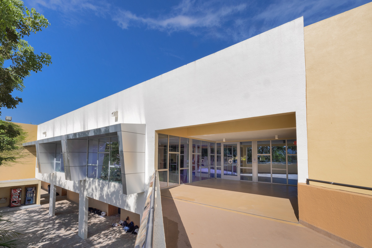 Second floor entrance of the Belen Jesuit Innovation Ctr in Miami, FL.